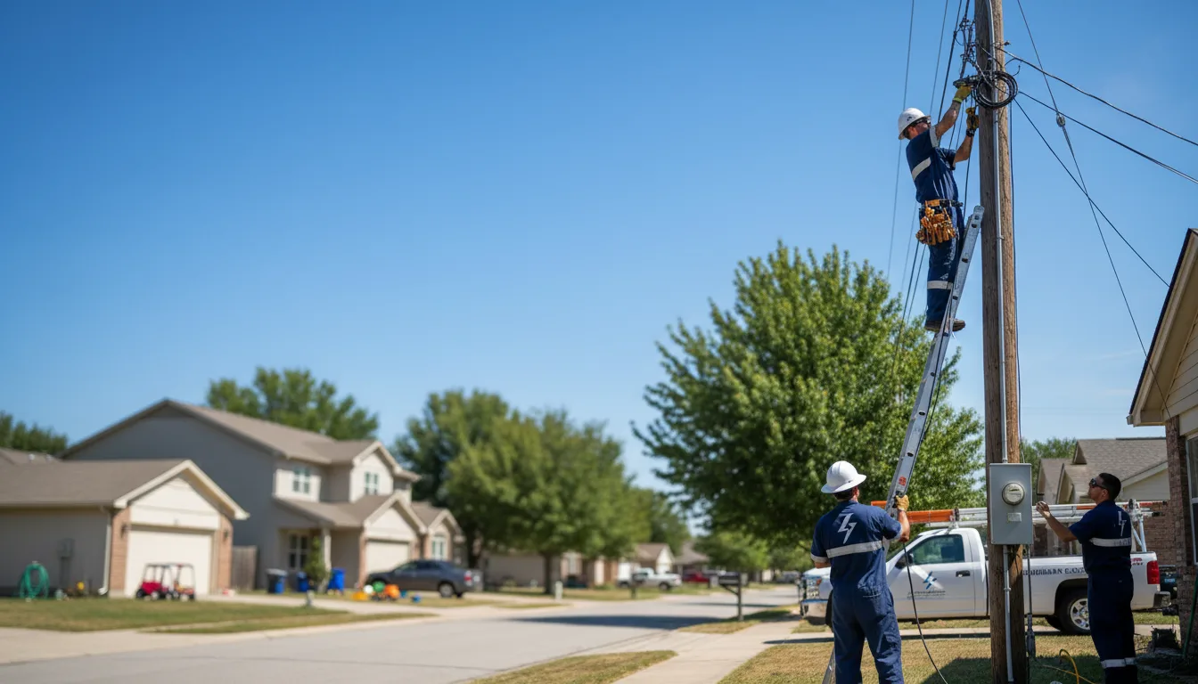 Residential electrician providing installation services in Caledonia, MS
